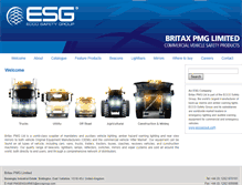 Tablet Screenshot of britax-pmg.com